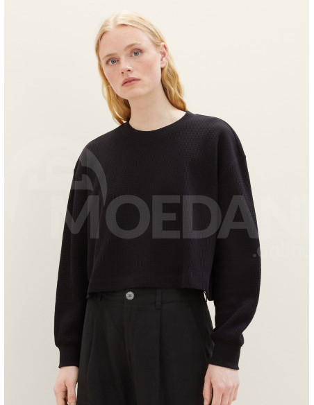 Tom Tailor - Cropped Structured Crew Neck Тбилиси - изображение 1