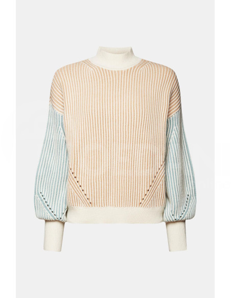 ESPRIT - Ribbed knit stand-up sweater Тбилиси - изображение 8