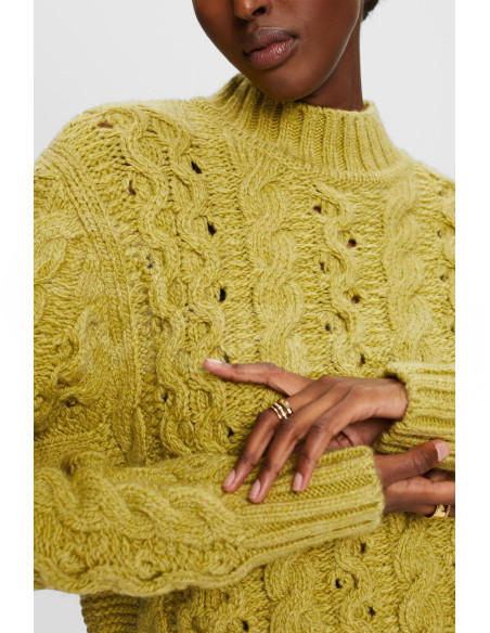 ESPRIT - Cable-Knit Wool-Blend Sweater თბილისი - photo 3