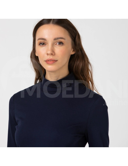 Lacoste - Lacoste Women's Slim Fit Long Sleeve Turtleneck Navy Blue T-Shirt თბილისი - photo 4