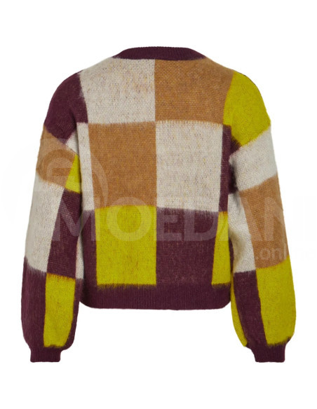 VILA - VIPICO O-NECK L/S CHECK KNIT TOP თბილისი - photo 3