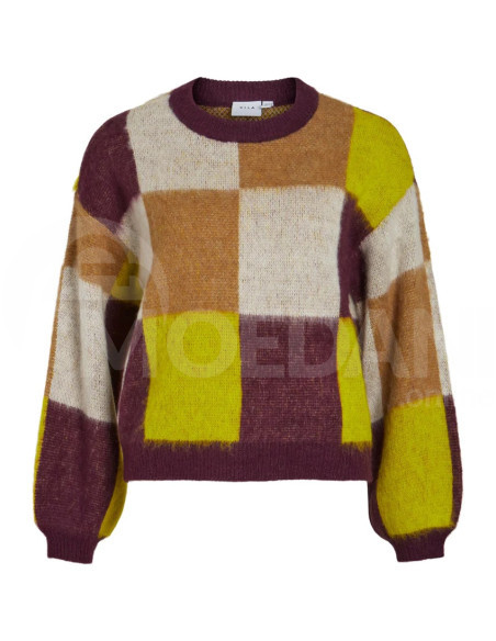 VILA - VIPICO O-NECK L/S CHECK KNIT TOP თბილისი - photo 2