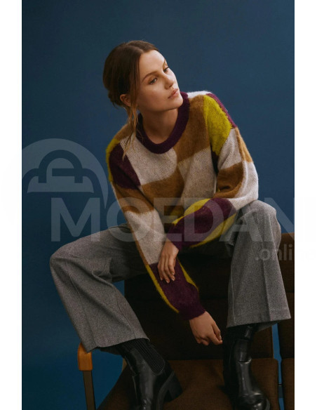 VILA - VIPICO O-NECK L/S CHECK KNIT TOP თბილისი - photo 1