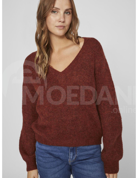 VILA - VIJAMINA REV V-NECK L/S KNIT TOP - NOOS თბილისი - photo 5