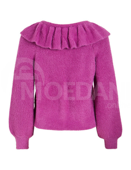 VILA - VIHENNY V-NECK L/S FRILL KNIT CARDIGAN თბილისი - photo 2