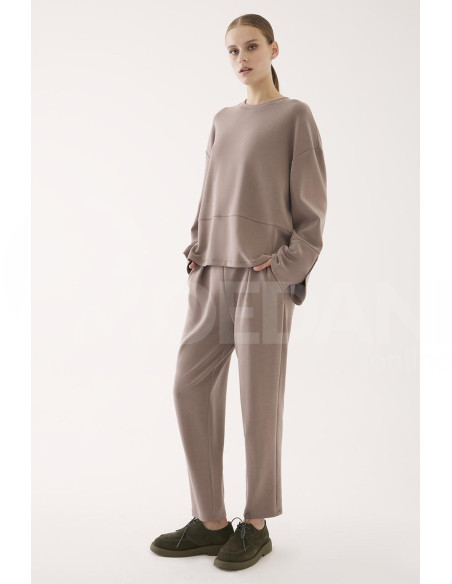 Perspective - Berry Comfortable Fit Crew Neck Light Brown Color Women's Tracksuit Top Tbilisi - photo 4