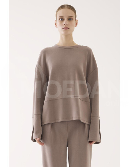 Perspective - Berry Comfortable Fit Crew Neck Light Brown Color Women's Tracksuit Top Tbilisi - photo 1