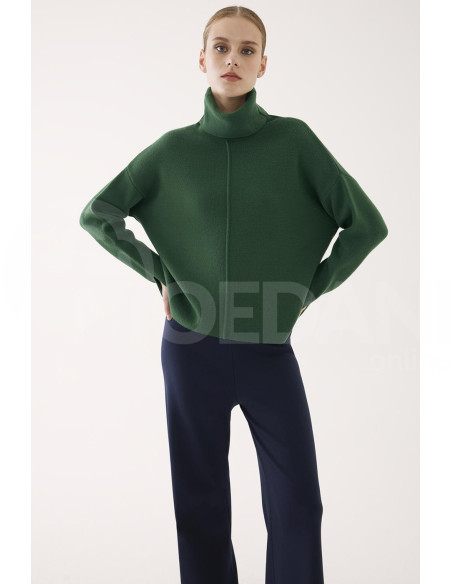 Perspective - Mayra Regular Fit Standard Size Emerald Green Color Women's Knitwear Blouse თბილისი - photo 5