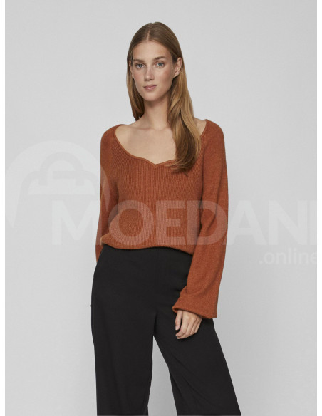 VILA - VIRIL L/S NEW NECK DETAIL KNIT TOP Тбилиси - изображение 1