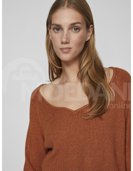 VILA - VIRIL L/S NEW NECK DETAIL KNIT TOP Тбилиси - изображение 4