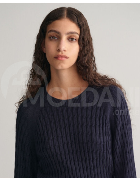 Gant - GANT Cable Knit Crew Neck Sweater თბილისი - photo 3