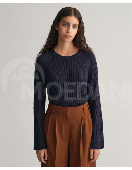 Gant - GANT Cable Knit Crew Neck Sweater თბილისი - photo 2