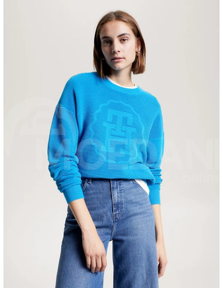 Tommy Hilfiger - SMD TONAL TEXTURE C-NK SWEATER Тбилиси - изображение 1