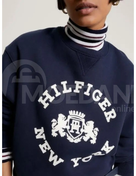 Tommy Hilfiger - MDN REG VARSITY FLOCK SWEATSHIRT Тбилиси - изображение 4
