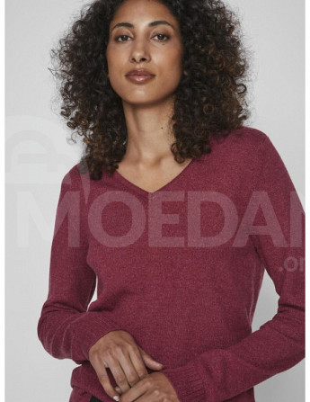 VILA - VIRIL V-NECK L/S  KNIT TOP - NOOS Тбилиси - изображение 1
