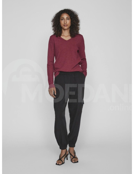 VILA - VIRIL V-NECK L/S  KNIT TOP - NOOS თბილისი - photo 4