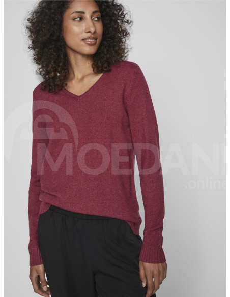 VILA - VIRIL V-NECK L/S  KNIT TOP - NOOS თბილისი - photo 5