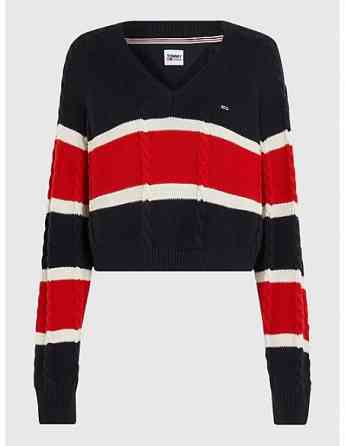 Tommy Jeans - TJW CRP STRIPE V-NECK SWEATER Tbilisi