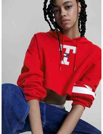 Tommy Jeans - TJW SP CRP LETTERMAN FLAG HOODIE Tbilisi