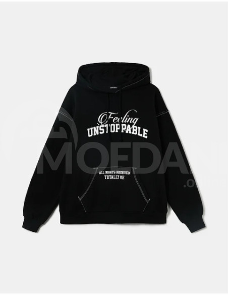 Tally Weijl - PRINTED HOODIE BLACK თბილისი - photo 2