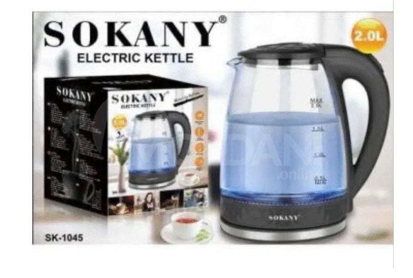 Sokany glass teapot with blue glow. Tbilisi - photo 2