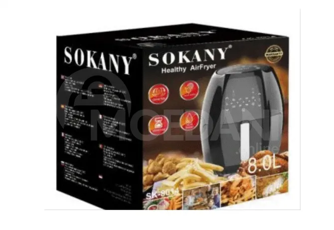 Sokany sk 8014 აეროგრილი 8ლიტრი 1800W თბილისი - photo 2