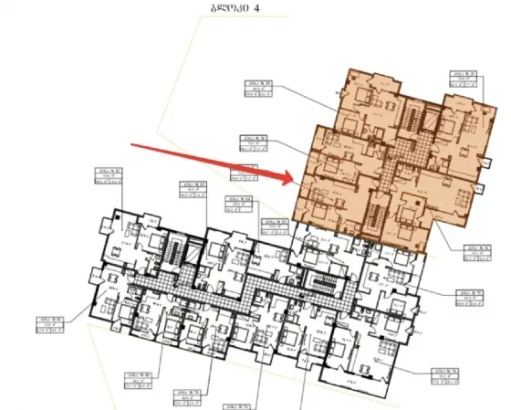 Продам 2-к. квартиру 61.2м² 8/12 эт. Тбилиси