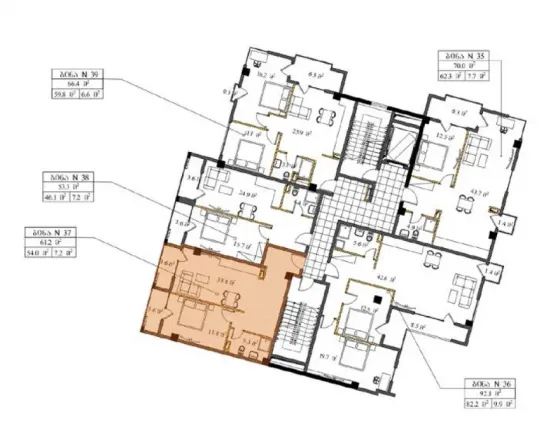 Продам 2-к. квартиру 61.2м² 8/12 эт. Тбилиси