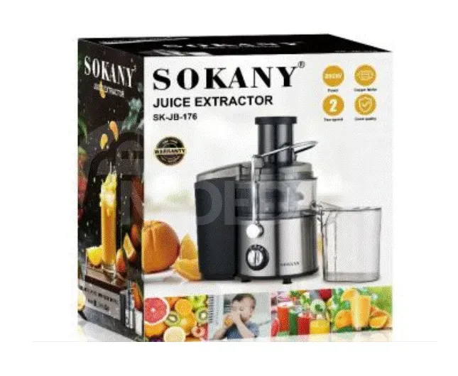 Электрическая соковыжималка Sokany 800w Тбилиси - изображение 1