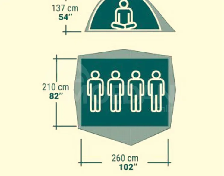 Კარავი Quechua 4-5 ადგილიანი თბილისი - photo 2