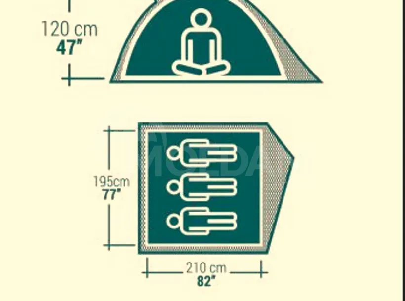 Quechua 3-seater tent Tbilisi - photo 3