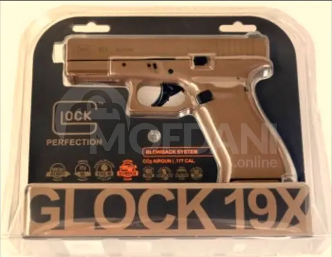 Umarex Glock 19X Gen5 Blowback USA ახალი, გაუხსნელი პნევმატური თბილისი - photo 7