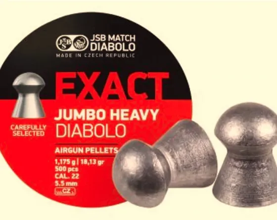 JSB Exact Jumbo Heavy 1.175 გრ - 18.13 გრნ. 5.5mm. 500ც. თბილისი