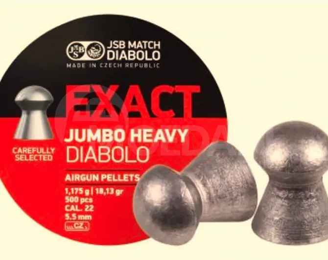 JSB Exact Jumbo Heavy 1.175 გრ - 18.13 გრნ. 5.5mm. 500ც. თბილისი - photo 1