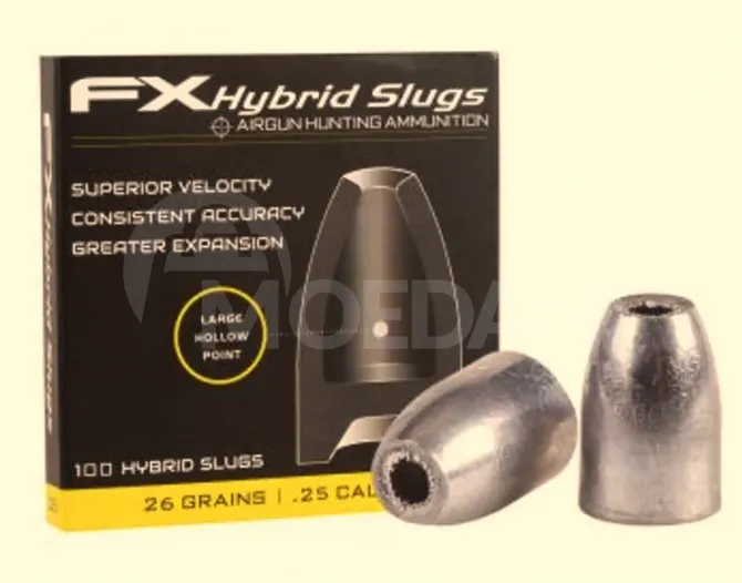 FX Hybrid Slugs 1.68 გრ - 26 გრნ. 6.35mm. 100ც. თბილისი - photo 1