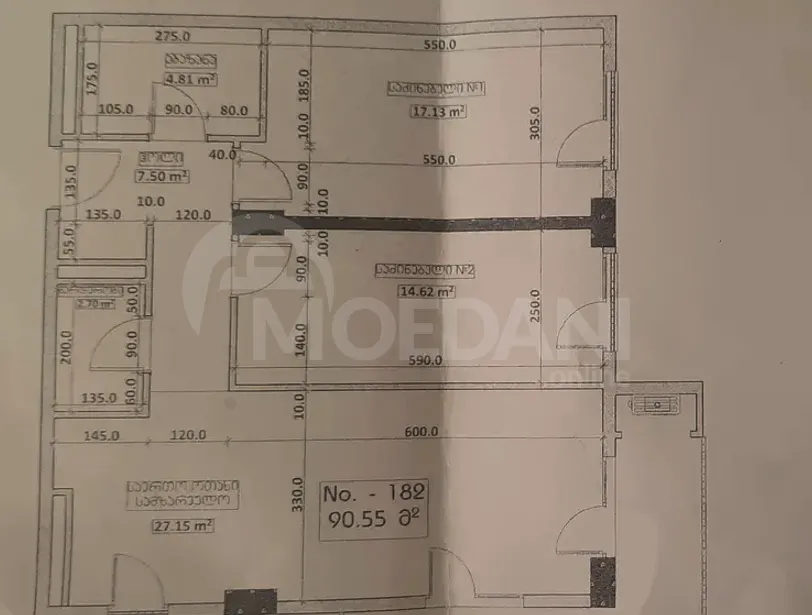 იყიდება 3 ოთახიანი ბინას 95.5მ² 10/12 სართ თბილისი - photo 11