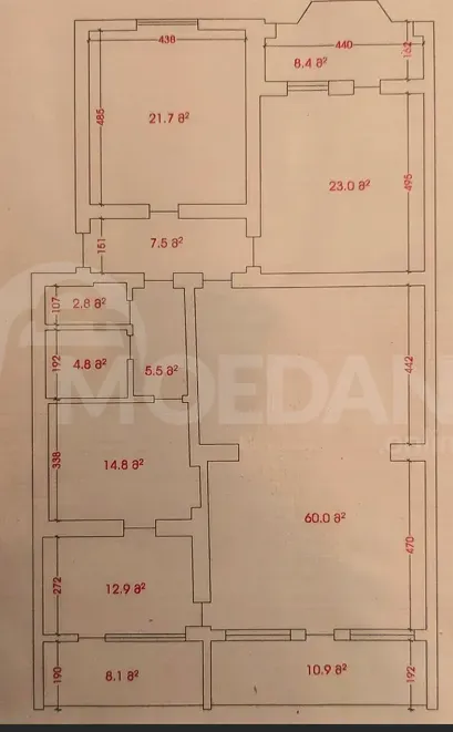 Продам 4-комн. квартиру 180м² 4/5 эт. Тбилиси - изображение 12