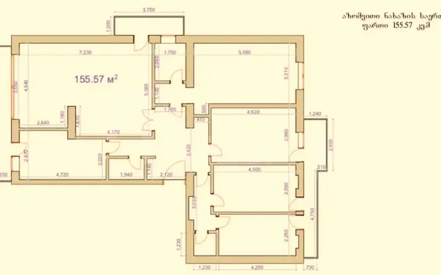 იყიდება 5 ოთახიანი ბინას 155მ² 7/9 სართ თბილისი - photo 8