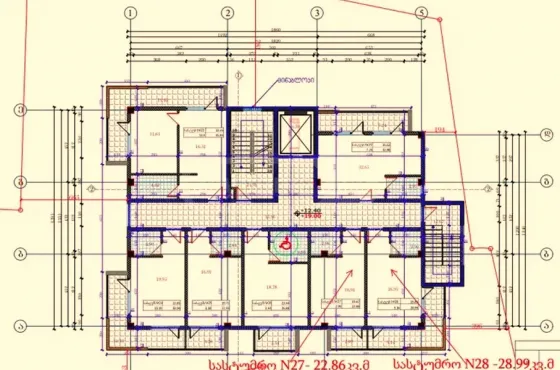 Იყიდება 1 ოთახიანი ბინას 22.86მ² 5/5 სართ ბათუმი