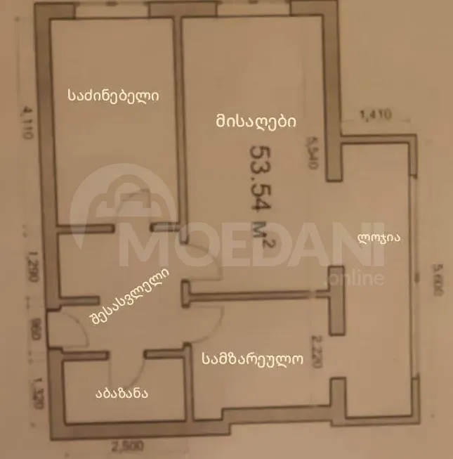 Продам 3-комн. квартиру 53.54м² 3/9 эт. Тбилиси - изображение 12