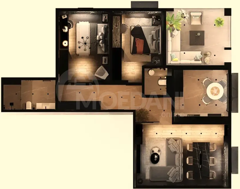 Продам 3-комн. квартиру 99.1м² 4/8 эт. Тбилиси - изображение 2