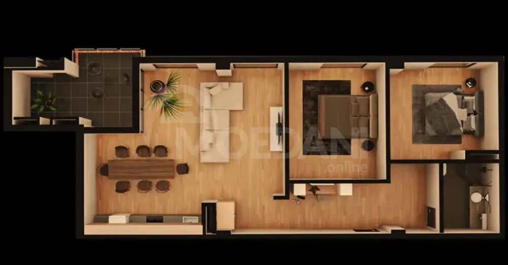 Продам 3-комн. квартиру 99.1м² 4/8 эт. Тбилиси - изображение 1