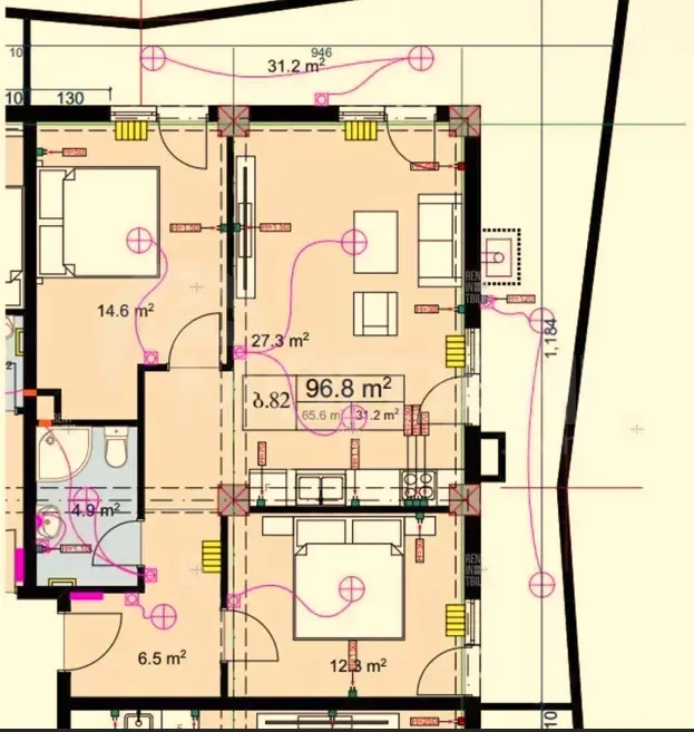Продам 3-комн. квартиру 97м² 10/20 эт. Тбилиси - изображение 9