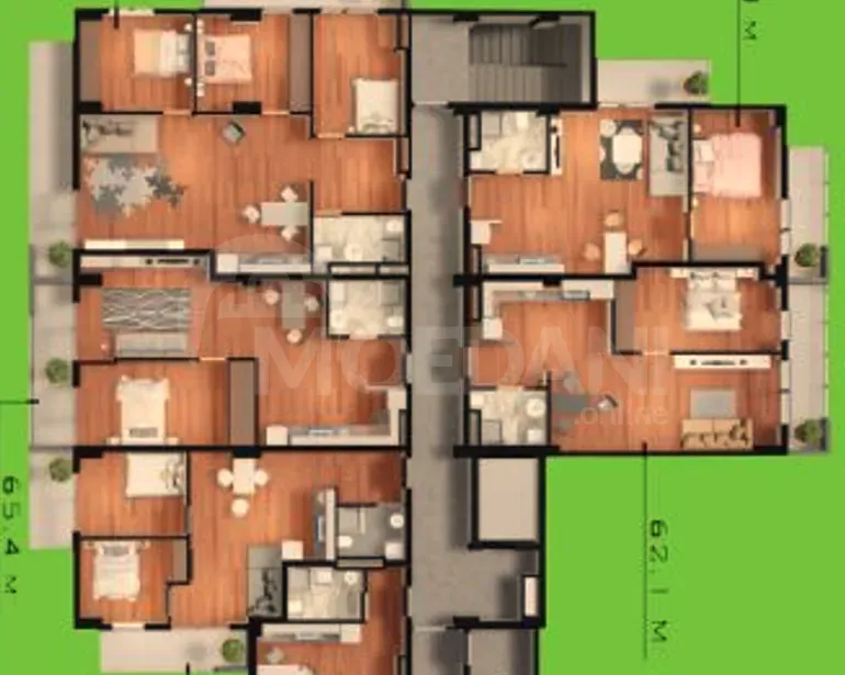 Продам 4-комн. квартиру 103.3м² 11/13 эт. Тбилиси - изображение 7