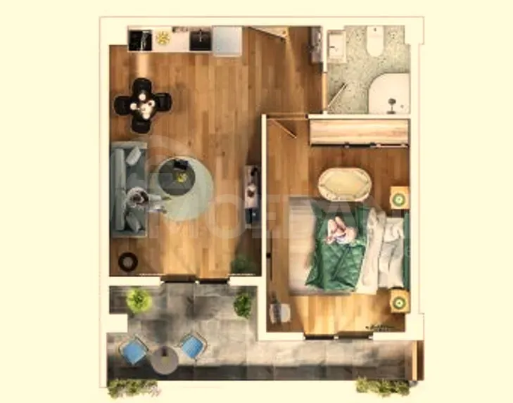 Продам 2-комн. квартиру 52м² 3/5 эт. Боржоми - изображение 3