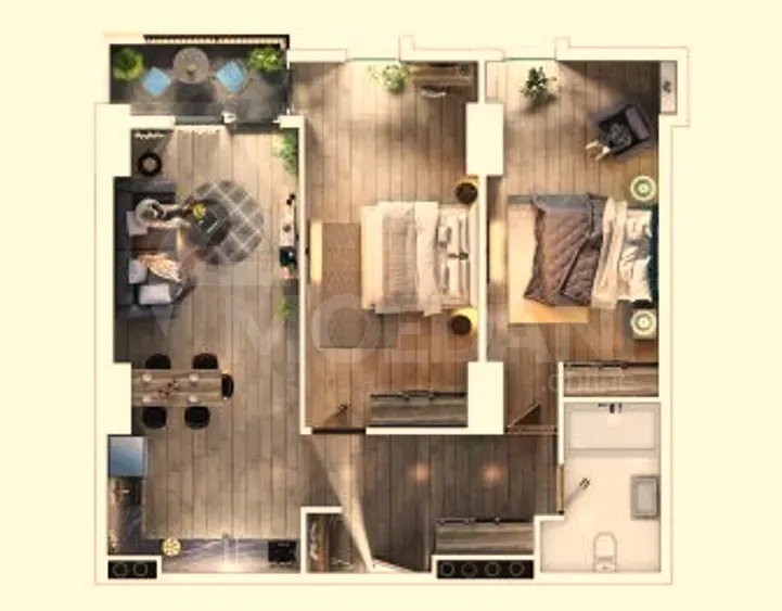 Продам 3-комн. квартиру 82.9м² 8/21 эт. Тбилиси - изображение 1