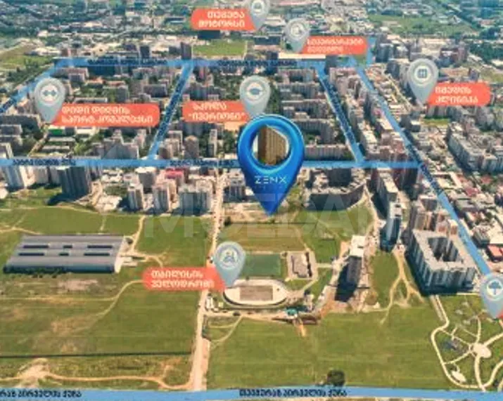 Продам 2-комн. квартиру 55м² 7/21 эт. Тбилиси - изображение 5