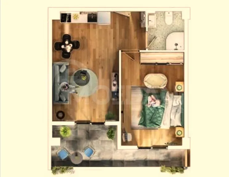 Продам 2-комн. квартиру 52м² 3/5 эт. Боржоми - изображение 3