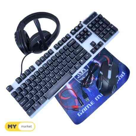 GAMING კლავიატურა მაუსი ყურსასმენი KIOO უფასო მიწოდება 45წთ თბილისი