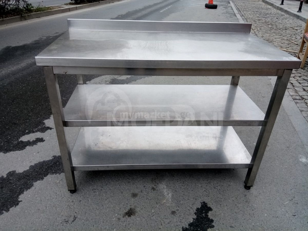 მაგიდა უჟანგავი ლითონის თბილისი - photo 2